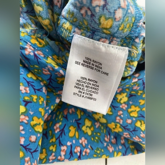 BNWT Patrons of Peace • Mixed blue floral skort • Sz M - Picture 2 of 6